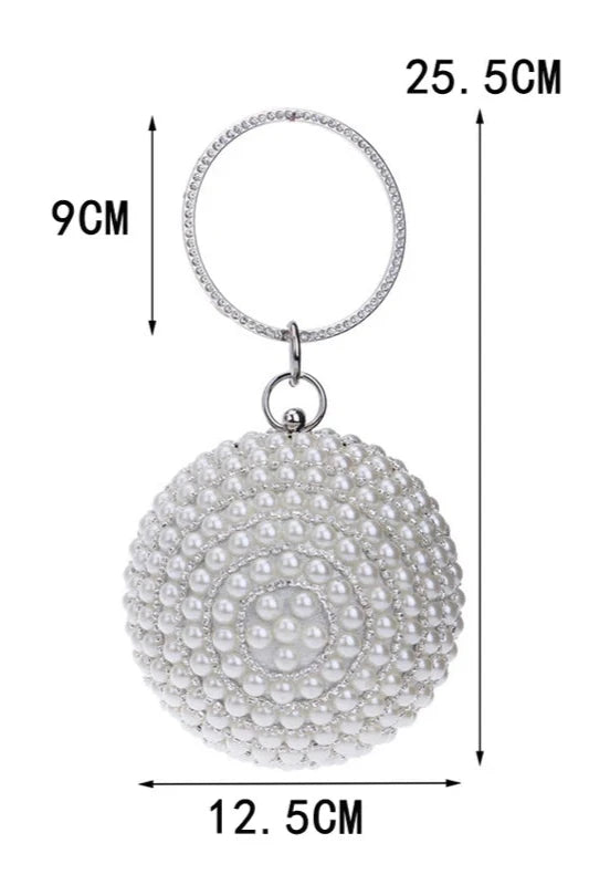 Glamouröse Perlen Clutch – Abendtasche
