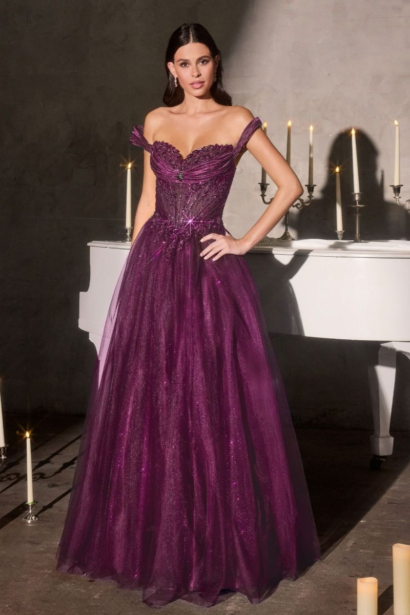 Deena – Abendkleid Ballkleid Glitzer Tüll Corsage