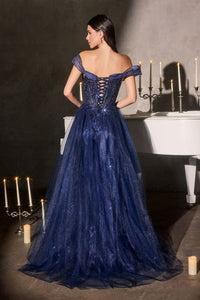 Deena – Abendkleid Ballkleid Glitzer Tüll Corsage