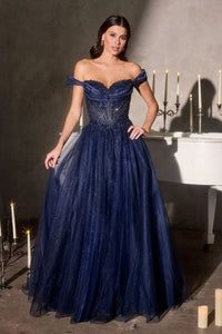Deena – Abendkleid Ballkleid Glitzer Tüll Corsage