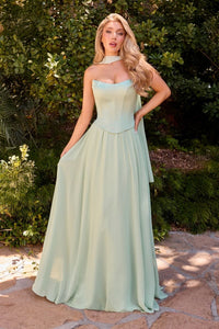 Jenni – Abendkleid Chiffon A-Linie Corsage Elegant