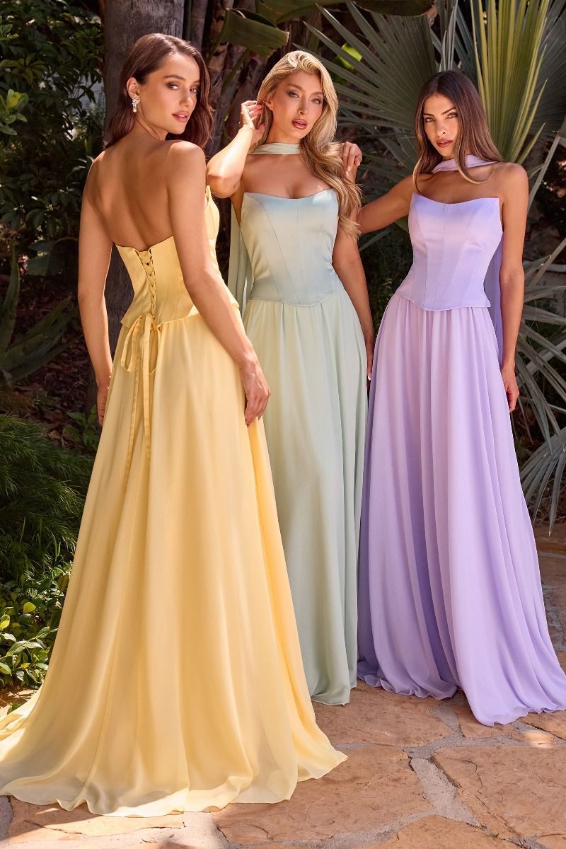 Jenni – Abendkleid Chiffon A-Linie Corsage Elegant