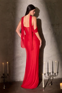 Roslyn – Abendkleid Chiffon Corsage Sweetheart Figurbetont