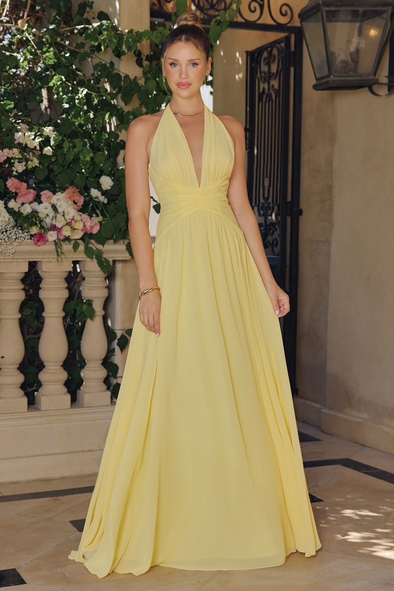 Maris – Abendkleid Fliessende Eleganz in Chiffon